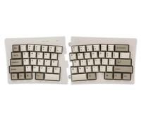 BAROCCOMiSTEL MD600 Alpha BT Rhino Non-RGB, TKL Ergonomic Mechanical Keyboard, 60% Split-Alice Layout, PBT Double Shot Keycap (Transparent), Bluetooth5.0, Mac/Windows OS Compatible (Red)