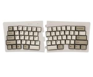 BAROCCOMiSTEL MD600 Alpha BT Rhino Non-RGB, TKL Ergonomic Mechanical Keyboard, 60% Split-Alice Layout, PBT Double Shot Keycap (Transparent), Bluetooth5.0, Mac/Windows OS Compatible (Clear)
