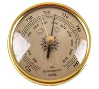 Barometer Adjustable 3in Barometric Pressure Gauge Clear Scaled Weather Barometer with Hanging Hole Portable for Indoor Outdoor Wall Fishing, Outdoor Ornaments