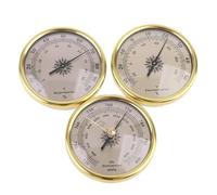 Barometer,Barometers for The Home,Barometer Thermometer Hygrometer,3-Pack 72mm Analog Weather Station,Portable Home Wall Mount Indoor Outdoor Barometers,for Fishing Boat Baby Room Office