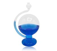 Barometer Forecast, 5.9in Blue Globe Shaped Storm Glass Weather Predictor for The Home Visual Live Report Reporting Box Ball Home Decoration