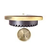 Barometer Pressure Gauge - 13.2x3.5cm Compact Atmospheric Pressure and Humidity Meter | Weather Monitoring Tool for Home Decor, Marine Boats, Camping Trips, Outdoor Activities, Adults Men Women