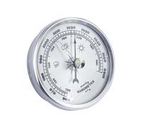Barometer Wall Hanging Analog Weather Station for Home Fishing Boat Argent Silver