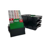 Baron Barclay Bid Pal - Bridge Bidding Devices for The Card Game Bridge - Set of 4 (Black)