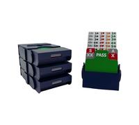 Baron Barclay Bid Pal - Bridge Bidding Devices for The Card Game Bridge - Set of 4 (Blue)