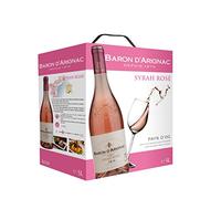 Baron d'Arignac - Syrah Rosé Pays d'Oc French Wine Bag in Box 5L (1 x 5L)
