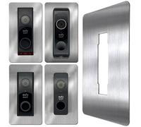 Baron Design Stainless Steel Faceplate for Eufy Video Doorbell E340 S330 S220 | Bell Plate Cover | Accessories for Holder Eufy Bell with Camera (Also C31 C30 Dual 2k HD FHD) | Chime Display