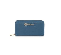 Baroncelli Leather Wallets For Women Size Large, blue plain big, Womes Wallet