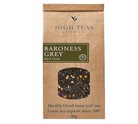 Baroness Grey Loose Leaf Earl Grey Tea 50g - Fragrant Lemon-Infused Black Tea - Premium Loose Leaf Earl Grey with Zesty Citrus Notes by High Teas London