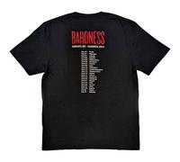 Baroness Razor Bloom Band Logo T-Shirt in Black | Size: 2XL Baroness Black 2XL
