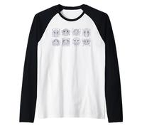 Barong Masks Bali Rangda Witch Mysticism Customs Souvenir Raglan Baseball Tee