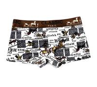BaronHong 3 Pack Boxer Briefs for Tomboy Cotton Fashion Pattern Boyshort Trans Lesbian(Carriage,M)