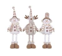 BaronHong Adjustable Standing Christmas Gnomes,60CM Handmade Elk Gnome Stuffed Plush with Spring Legs,Decor Ornaments(3-pack,M)