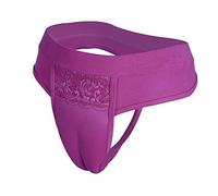BaronHong Camel Toe Hiding Gaff Panty Shaping Brief for Crossdresser Transgender(Plum-Thong,2XL)
