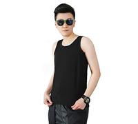 BaronHong Chest Binder Cotton Strong Elatic Band Tank Top Shapewear for Tomboy Trans Lesbian(Black,2XL)