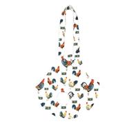 BaronHong Chicken Holder Bag, Chicken Medic Bag, Chicken Carrier with Handle, Rooster, Poultry, Chicken Transport (White-Blue, M)