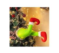 BaronHong Christmas Tree Decorations Grinch Arm foot Ornament Lovely Elf Ornament for Christmas Tree Front Door Decor(A,M)