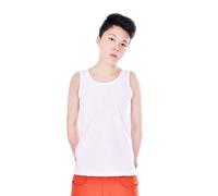 BaronHong Cotton Compression Chest Binder Tank Top for Tomboy Trans Lesbian (White,S)