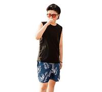 BaronHong Quick-Drying Swimming Tops Chest Binder for Trans Lesbian Tomboy(Black,L)