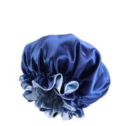 BaronHong Satin Hair Sleep Cap for Curly, Voluminous or Straight Hair | Prevents Frizz, Dryness, Knots and Hair Breakage, royal, M