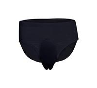 BaronHong Silk Breathable Camel Toe Hideaway Gaff Panty Shaping Brief for Crossdresser Transgender(black,M)
