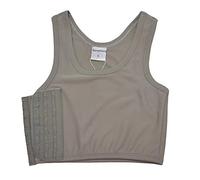 BaronHong Sport Bra Chest Binder Breathable Mesh Corset for Tomboy Lesbian(Gray,XXL)