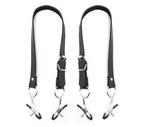 BaronHong Spread Labia Spreader Straps with Clamps(black,M)