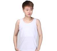 BaronHong Stronger Bandage Cotton Chest Binder Long Vest Tank Tops for Tomboy Lesbian(White,S)