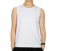 BaronHong Women Trans Lesbian Tomboy Cotton Colorful Tank Top Vest Chest Binder Stronger Bandage(White,M)