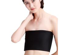 BaronHong Women Transgender Tomboy FTM Chest Binder Strapless Hook Tube Top Wrap(black,M)