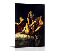 Baroque Art Print Judith Slaying Holofernes 1614 by Artemisia Gentileschi, Dramatic Biblical Themed Wall Decor Frame 20x30inch(50x75cm)