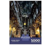 Baroque Church Interior 1000 Piece Classic Jigsaw Puzzle Jigsaw Puzzle Bundle Sturdy Cardboard DIY Fun Challenging Family Game Beautiful Decor Kids 52x38cm/1000pcs