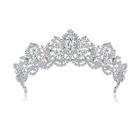 Baroque Crystal Crown Tiaras Headbands For Princess Diadem Bridal Wedding Hair Jewelry Bride Pageant Headdress (color : Da014-a Size Crown) (da014 A)