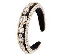 Baroque Crystal Headband for Women Luxury Embellished Multicolour Rhinestone Hairband Elegant Hair Accessory