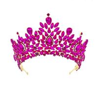 Baroque European American Beauty Pageant Bride Crown Alloy Crystal Wedding Hair Accessories