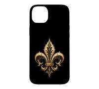Baroque Fleur De Lis French Heraldic Gothic Ornament Art Case for iPhone 14 Plus