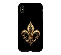 Baroque Fleur De Lis French Heraldic Gothic Ornament Art Case for iPhone XS Max