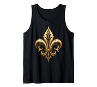 Baroque Fleur De Lis French Heraldic Gothic Ornament Art Tank Top