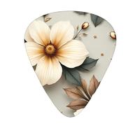 Baroque Flowers Guitar Picks Gift Set - 12 Smooth Durable Plectrums For Acoustic, Electric & Bass Guitar, Perfect Present For Guitar Lovers & Musicians