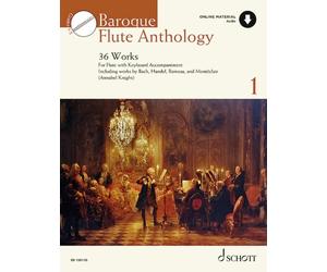 Baroque Flute Anthology Vol. 1 flute (easy) Knight with Online material 36 Works