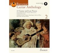 Baroque Guitar Anthology 2 - 25 Guitar and Lute Pieces - Original Works from the 17th and 18th Centuries - Guitar Sheet Music with Audio Download - Schott Anthology Series - Schott Music (ED 13437D)
