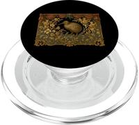 Baroque Kiwi Floral Cherub Art PopSockets PopGrip for MagSafe