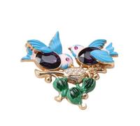 Baroque Luxury Beautiful Magpie Bird Design Brooch for Men and Women, Jewelry Accessories, Wedding Holiday Party Couple Gift