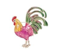 Baroque Luxury Beautiful Rooster Animal Design Brooch for Men Women, Jewelry Accessories, WeddingHolidayPartyCoupleSurpriseGift