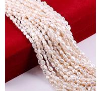 Baroque Pearl Beads Natural Irregular Cultured Freshwater Pearl Loose Bead for DIY Women Pendants Earrings Jewelry Making 14.2 inch