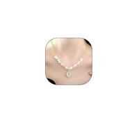 Baroque Pearl Beads Opal Pendant Necklace for Women,Classic Irregular Pearl Adjutable Chain Necklace,Dainty Valentine's Day Birthday Jewelry Gifts, Large, Metal, No Gemstone