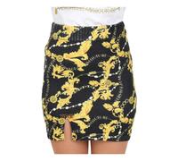 Baroque Print Slim Fit Skirt - female - Versace Jeans Couture - Short Skirts - Black - S - Skirts S