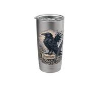 Baroque Raven Nevermore Scroll Stainless Steel Insulated Tumbler