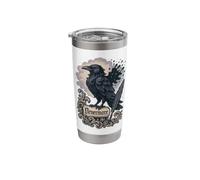 Baroque Raven Nevermore Scroll Stainless Steel Insulated Tumbler