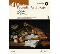 Baroque Recorder Anthology Vol. 3 treble recorder and piano (intermediate) with